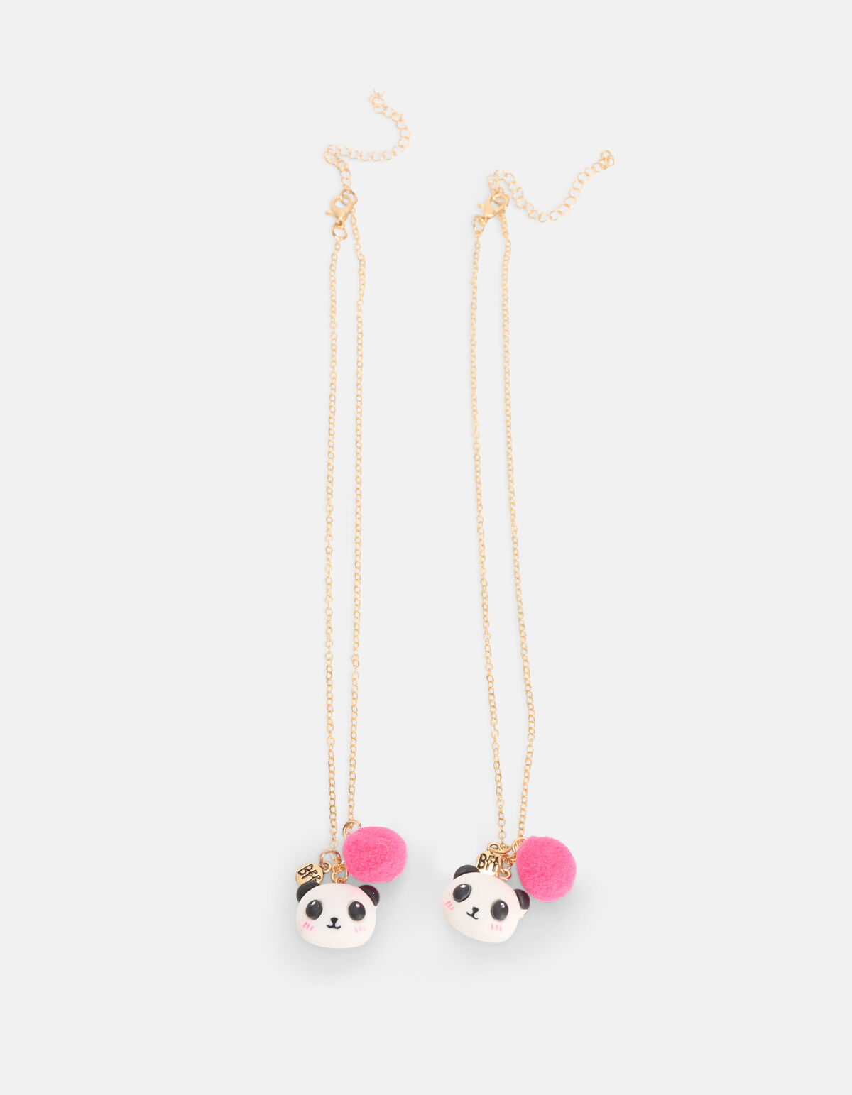 BFF Panda Ketting Set Zwart/Wit SHOEBY ACCESSOIRES