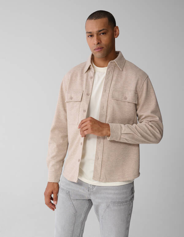 Soft Overshirt Zand SHOEBY MEN