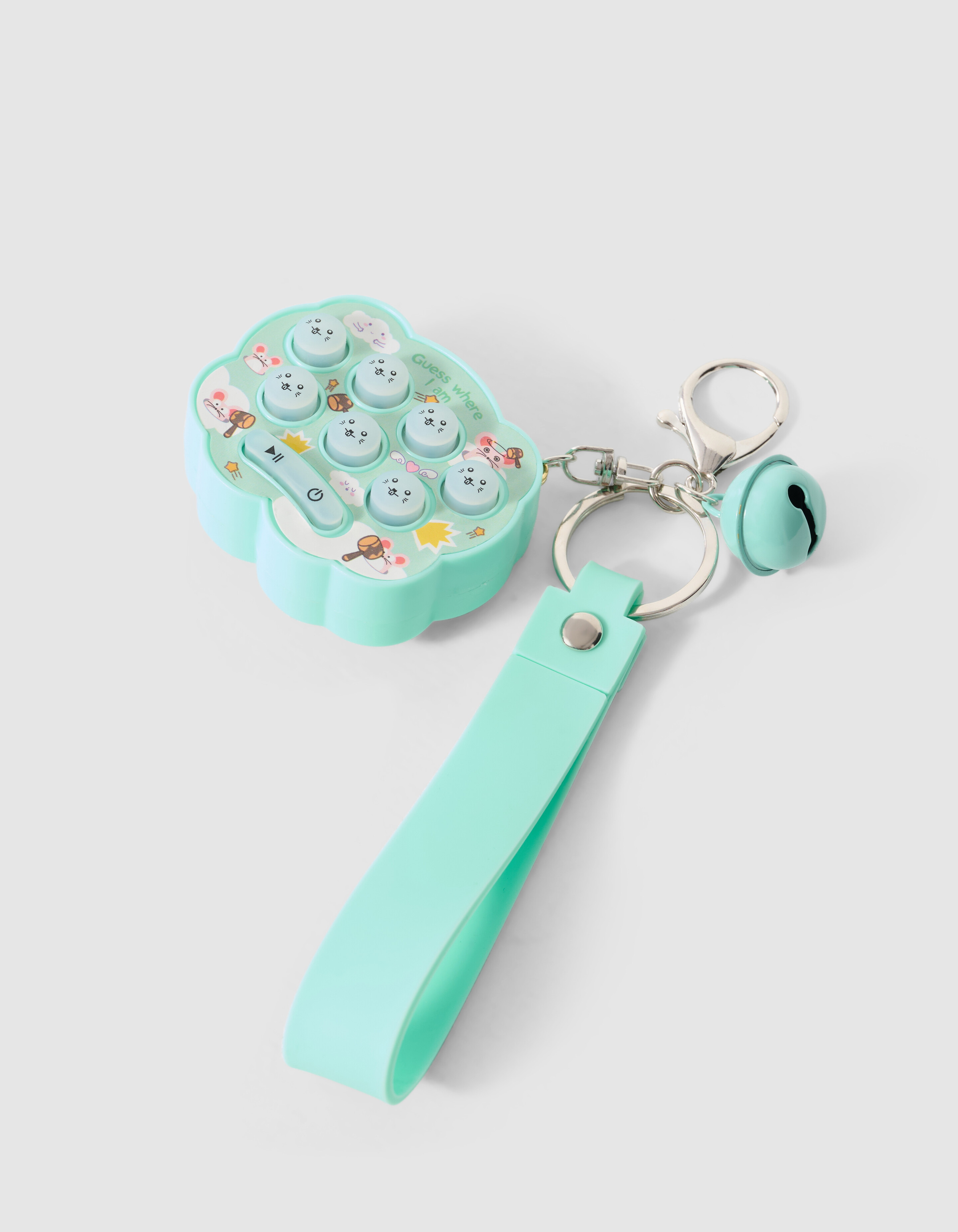 Happy Pop-it Sleutelhanger Groen SHOEBY ACCESSOIRES
