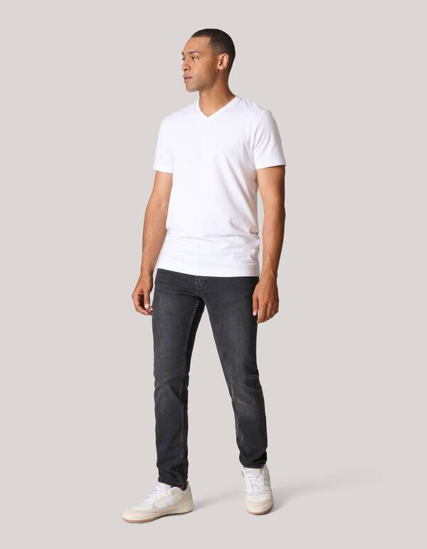 Skinny Jeans Zwart Washed L32 Refill