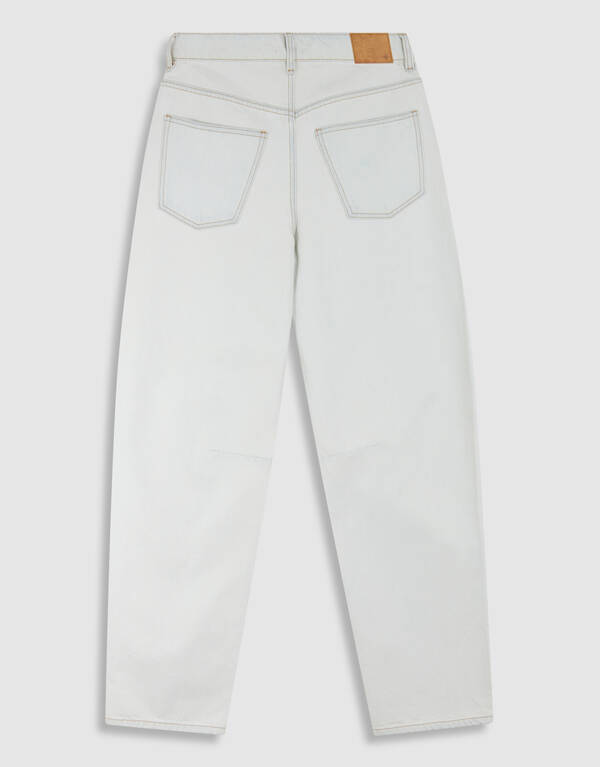Fancy Button Barrel Fit Jeans Bleached SHOEBY WOMEN