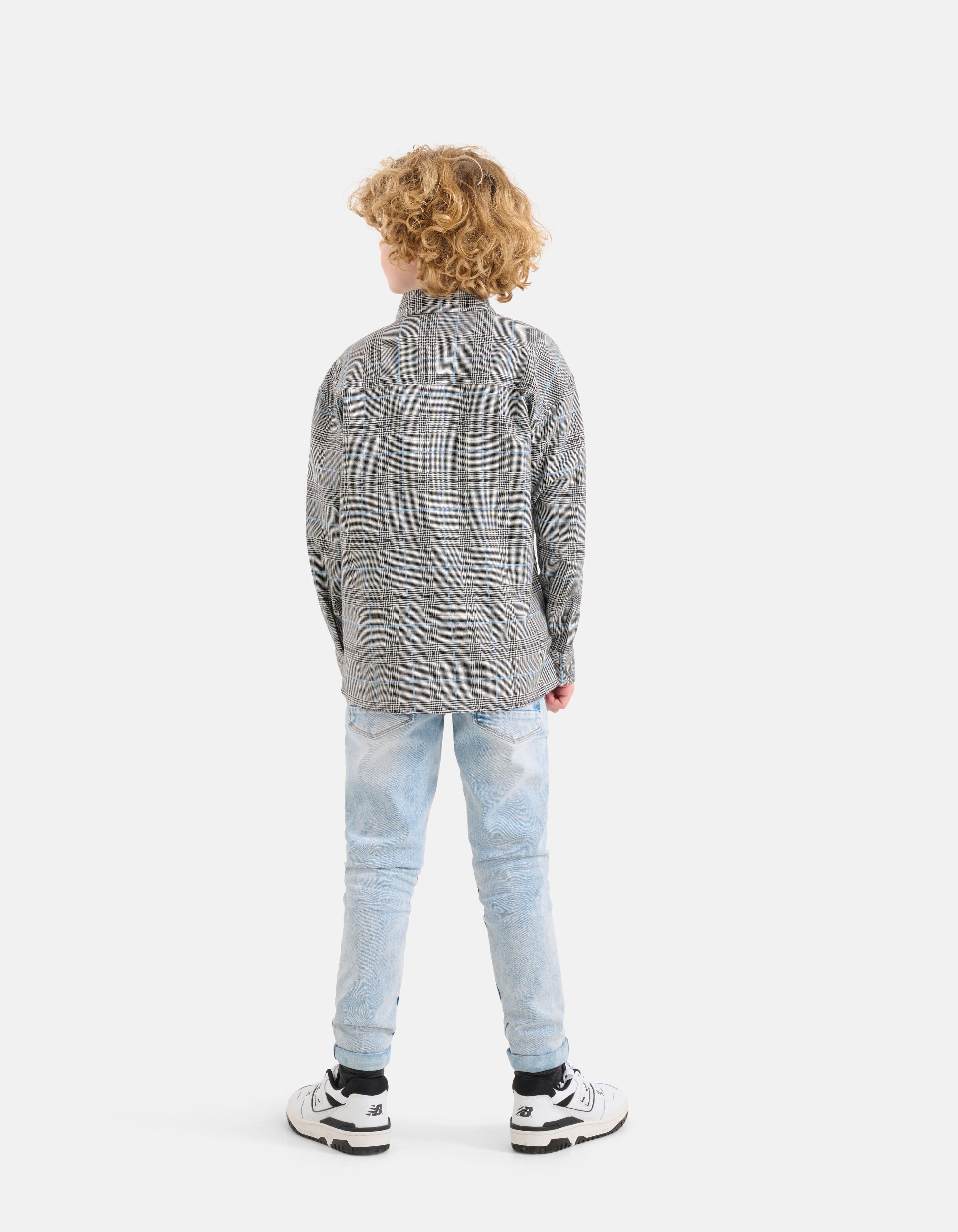 Ruiten Overshirt Grijs SHOEBY BOYS