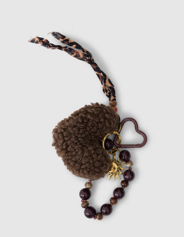 Teddy Heart Bagcharm Bruin SHOEBY ACCESSOIRES