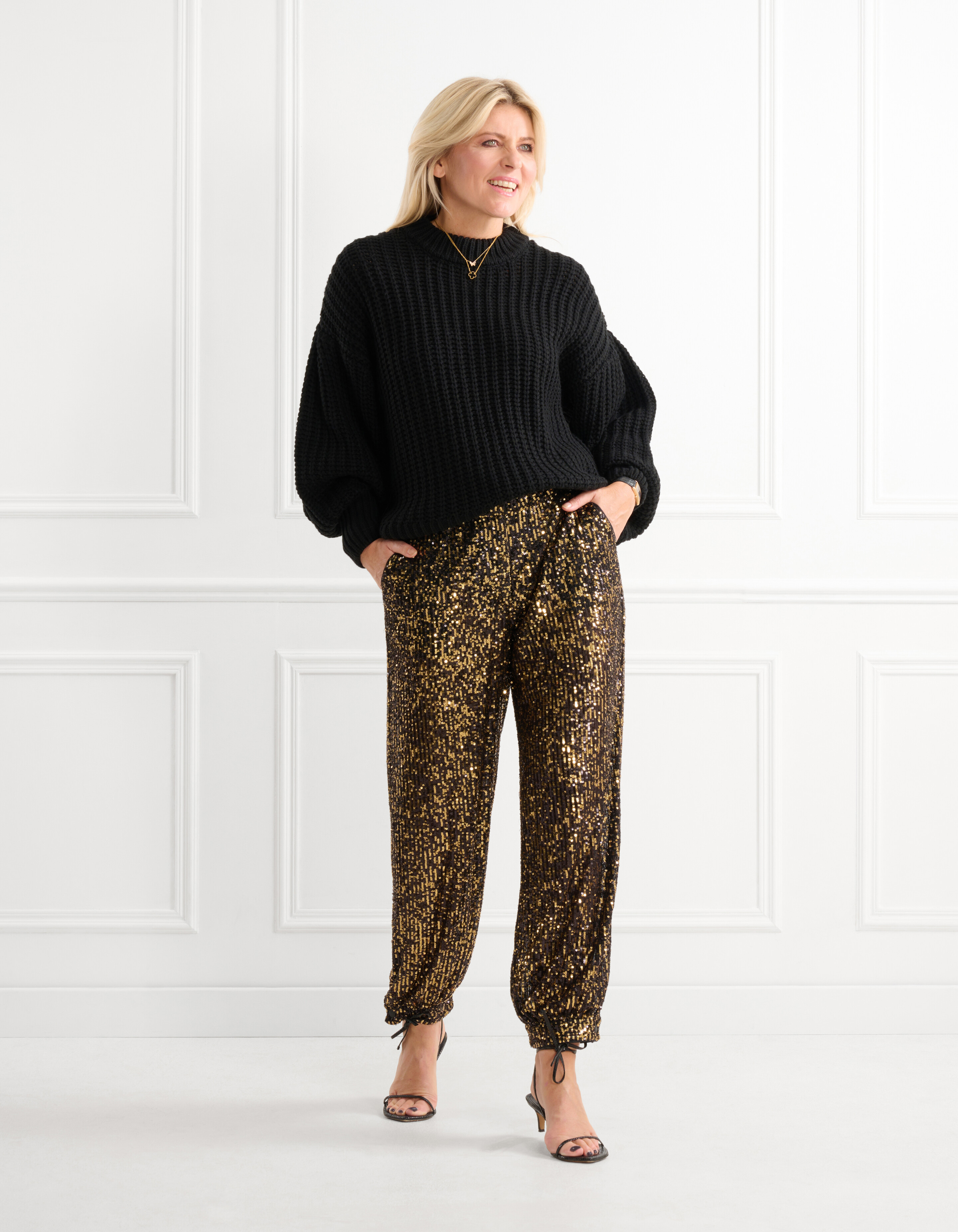 Pailletten Broek Zwart By Lonneke SHOEBY WOMEN