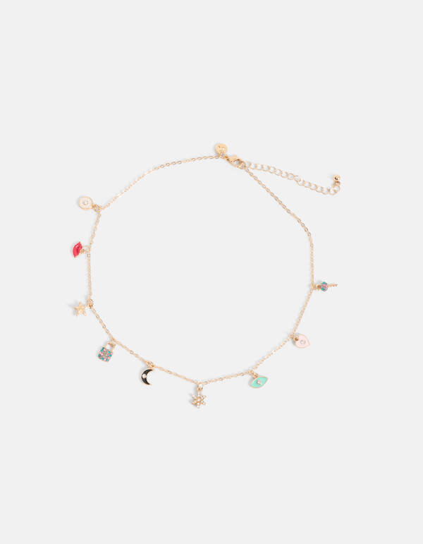Multi Bedel Ketting Goud SHOEBY ACCESSOIRES