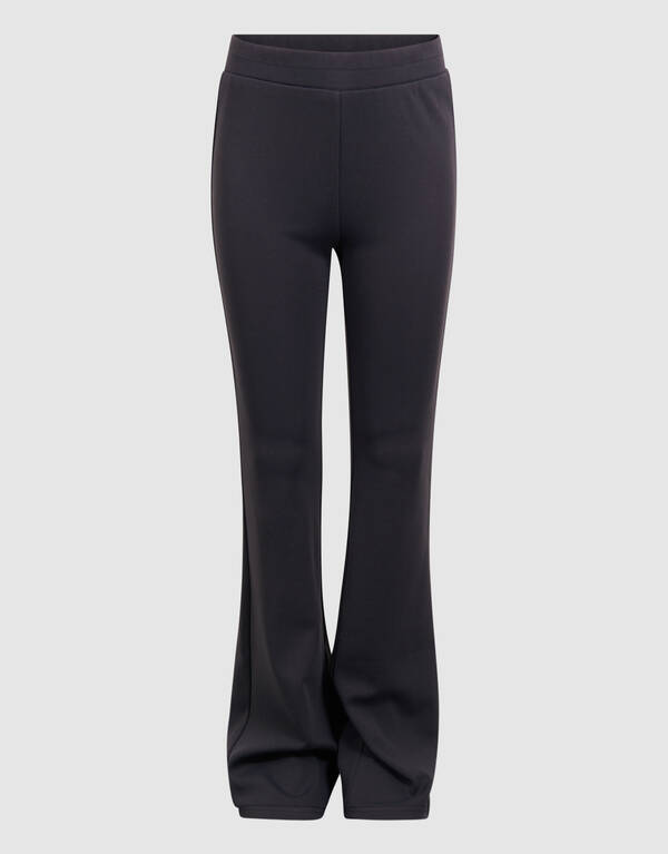 Rib Flared Legging Donkergrijs SHOEBY GIRLS