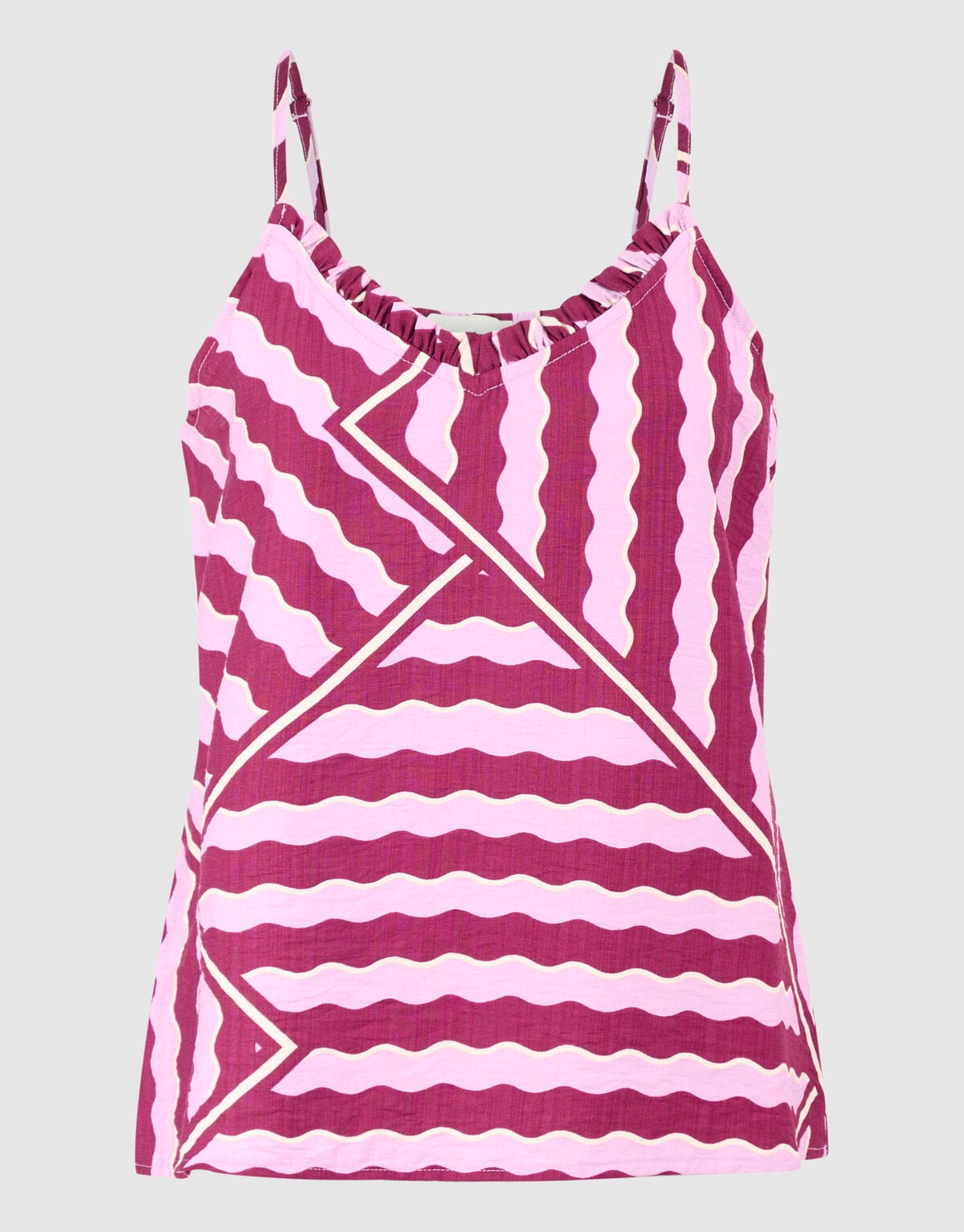 Wavy Printed Singlet Roze/Paars SHOEBY WOMEN