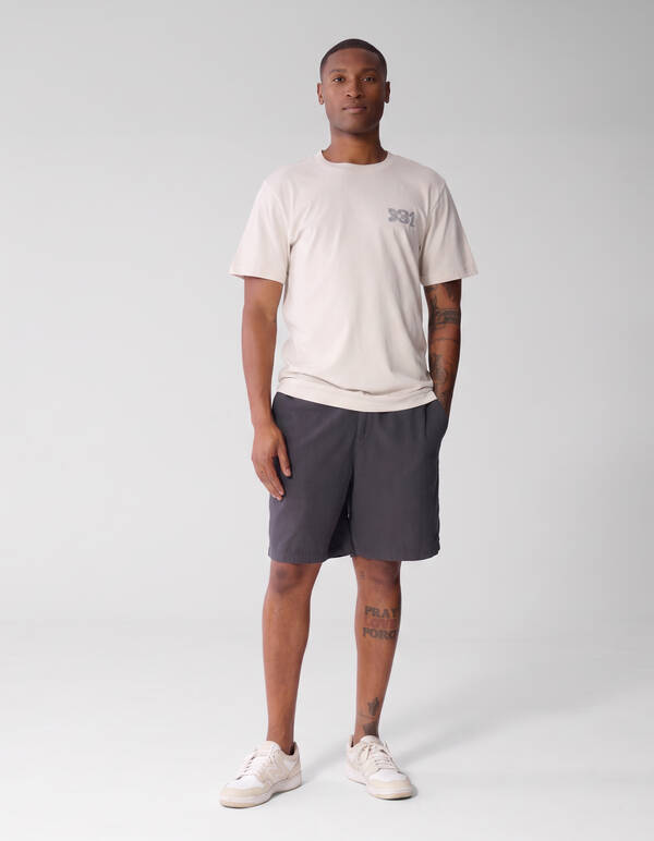 Stripe Mix T-shirt Gebroken Wit SHOEBY MEN