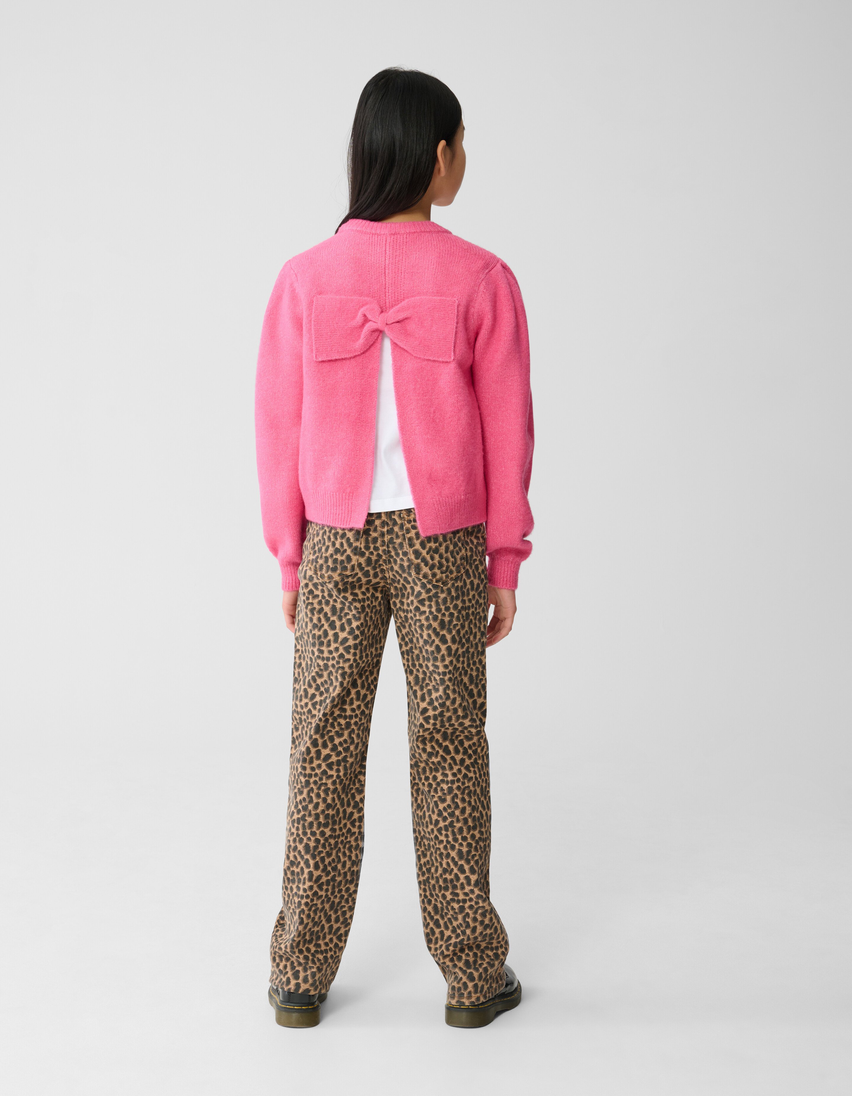 Leopard Straight Fit Broek Bruin SHOEBY GIRLS