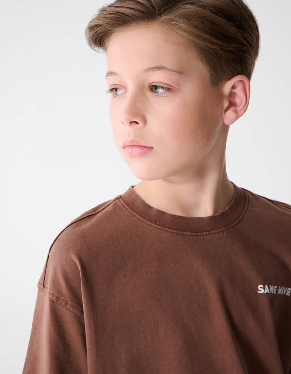 Same Wave Artwork T-shirt Bruin SHOEBY BOYS