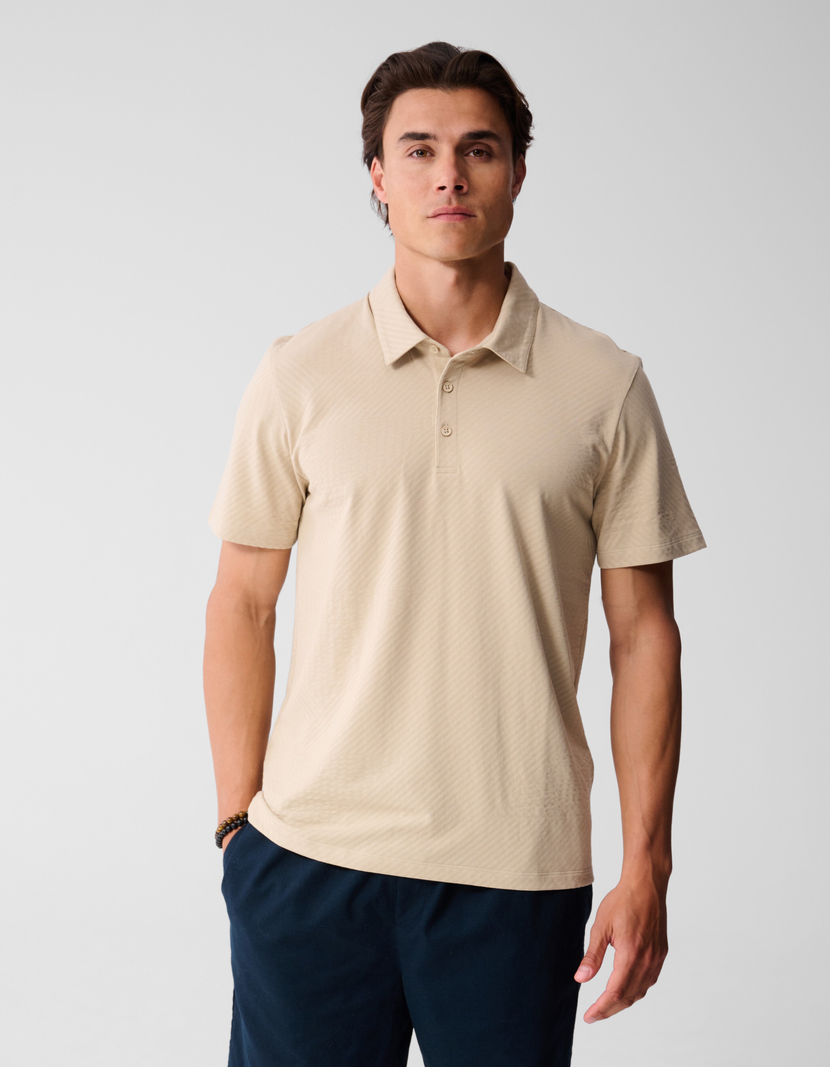 Jacquard Polo Zand SHOEBY MEN