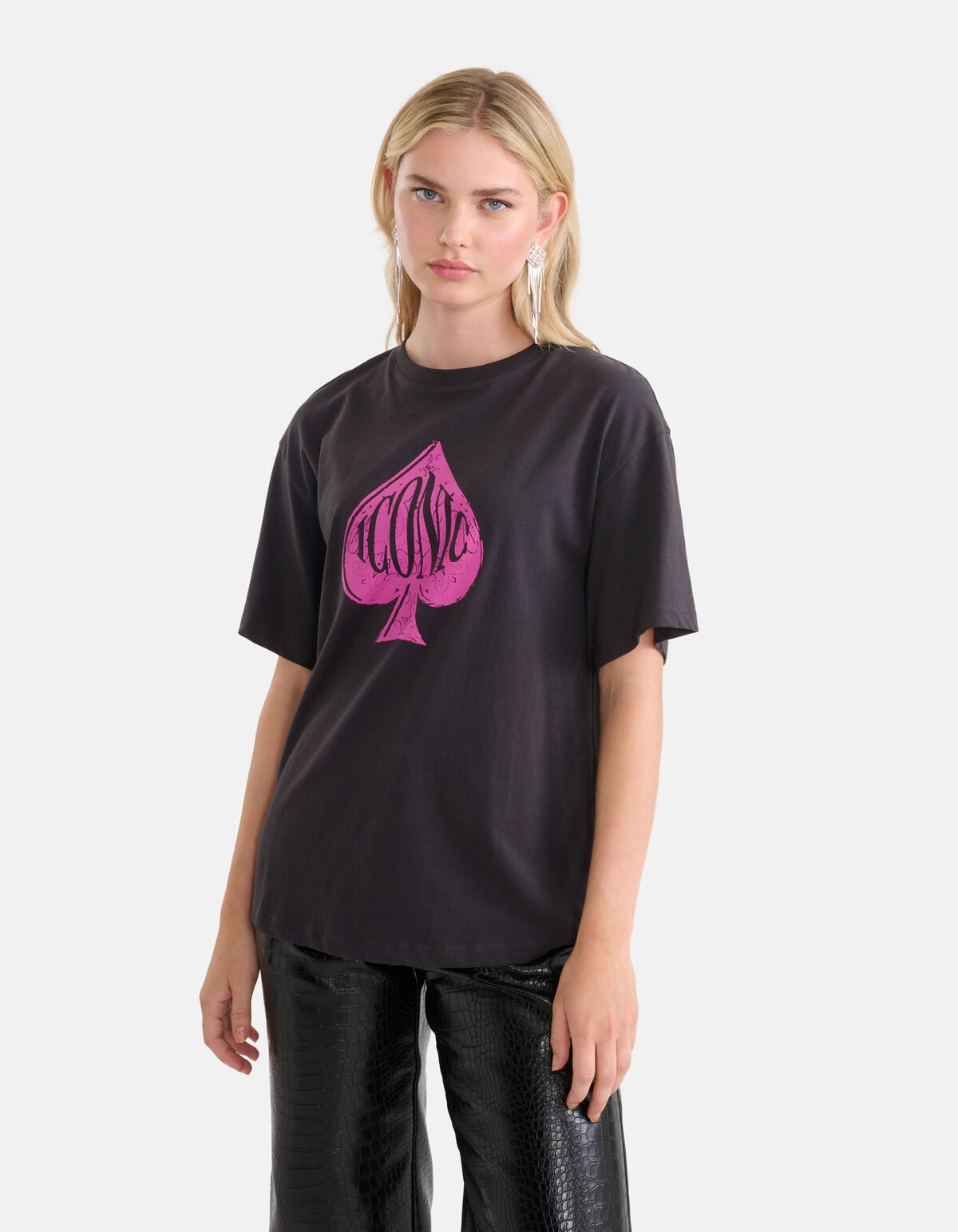 Artwork T-shirt Zwart SHOEBY WOMEN