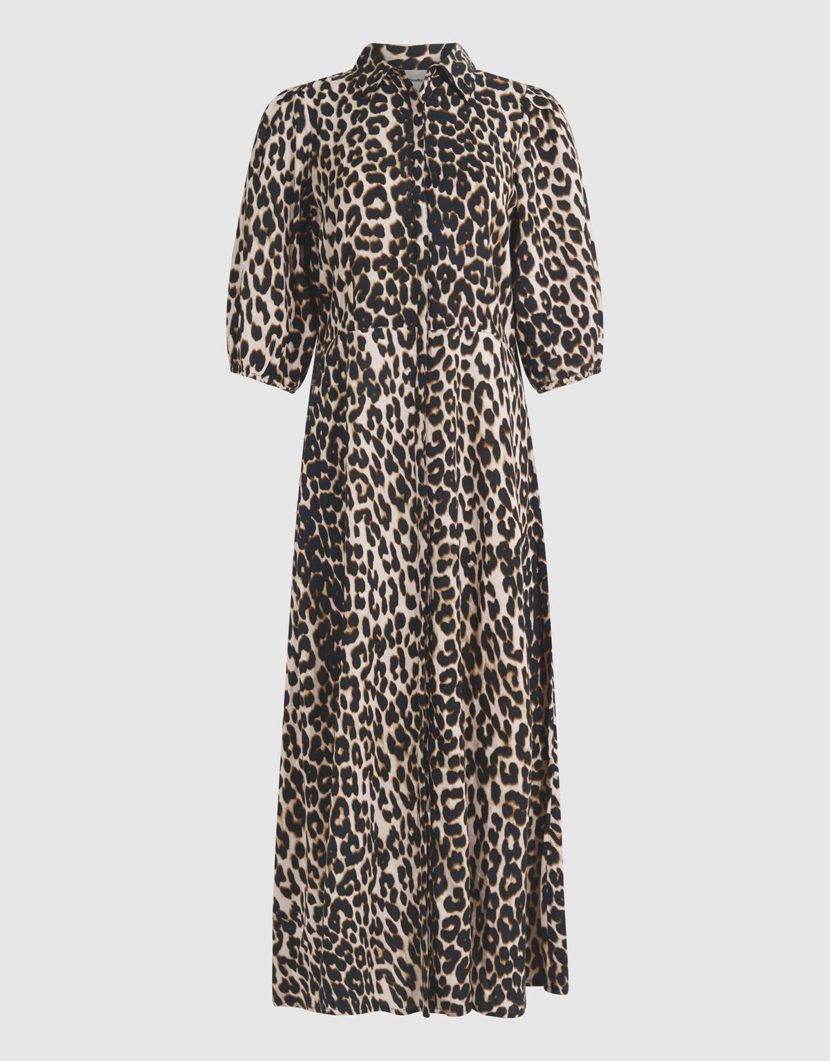 Leopard Maxi Jurk Bruin SHOEBY WOMEN