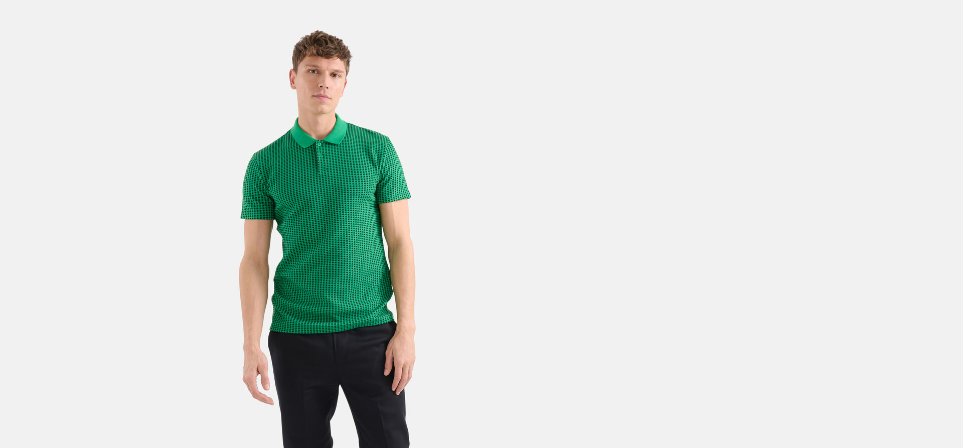 Rectangle Polo Groen SHOEBY MEN