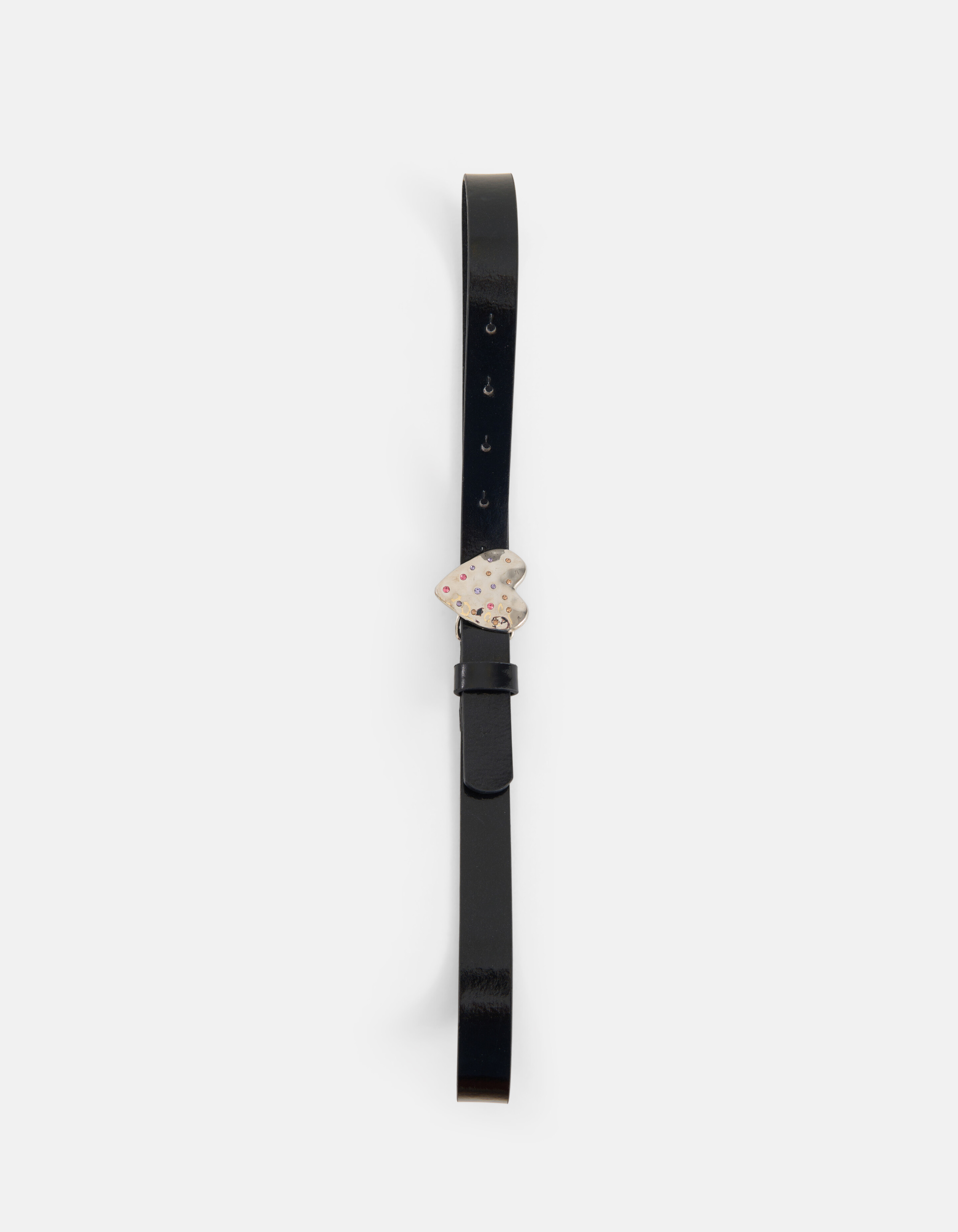Heart Buckle Riem Zwart SHOEBY ACCESSOIRES