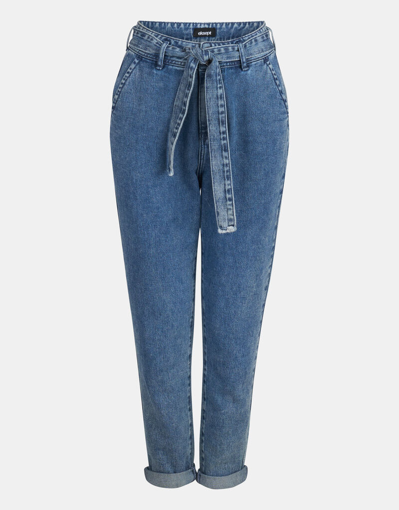 Snowy Paperbag Jeans