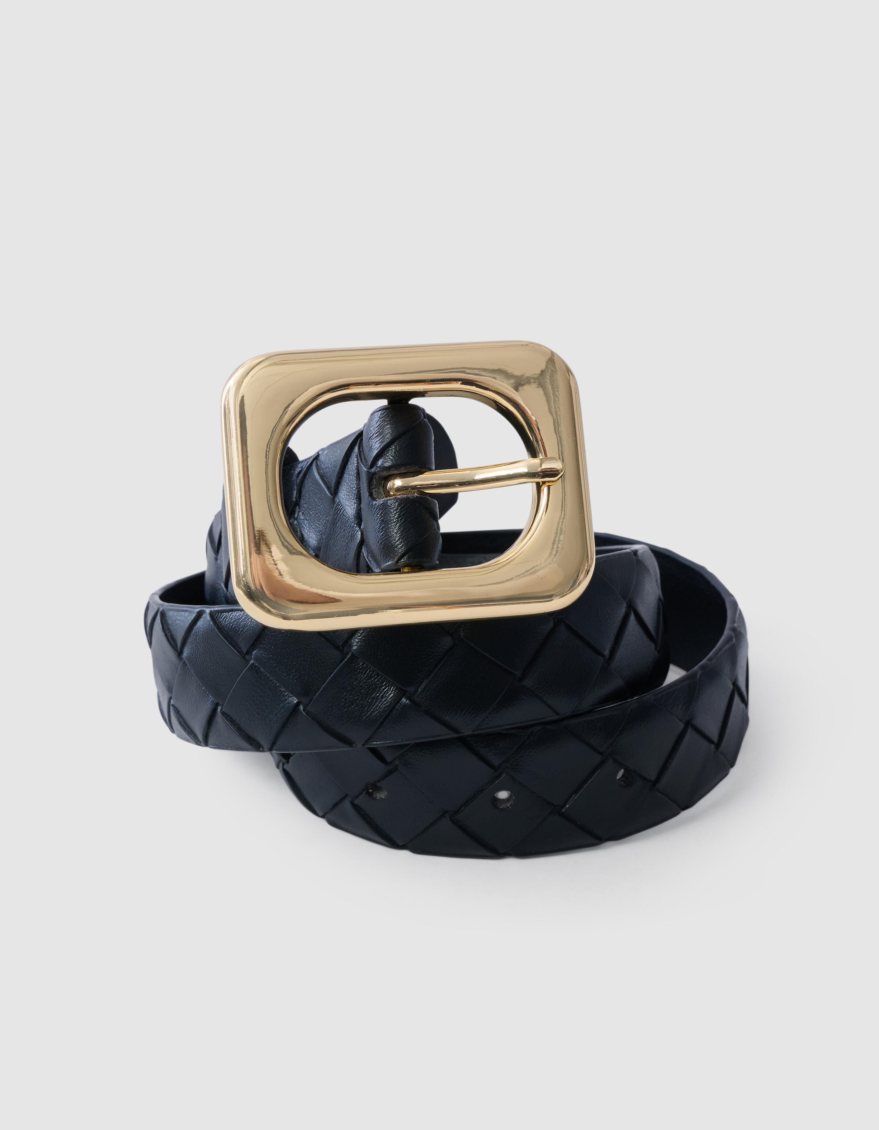 Braided Riem Zwart SHOEBY ACCESSOIRES