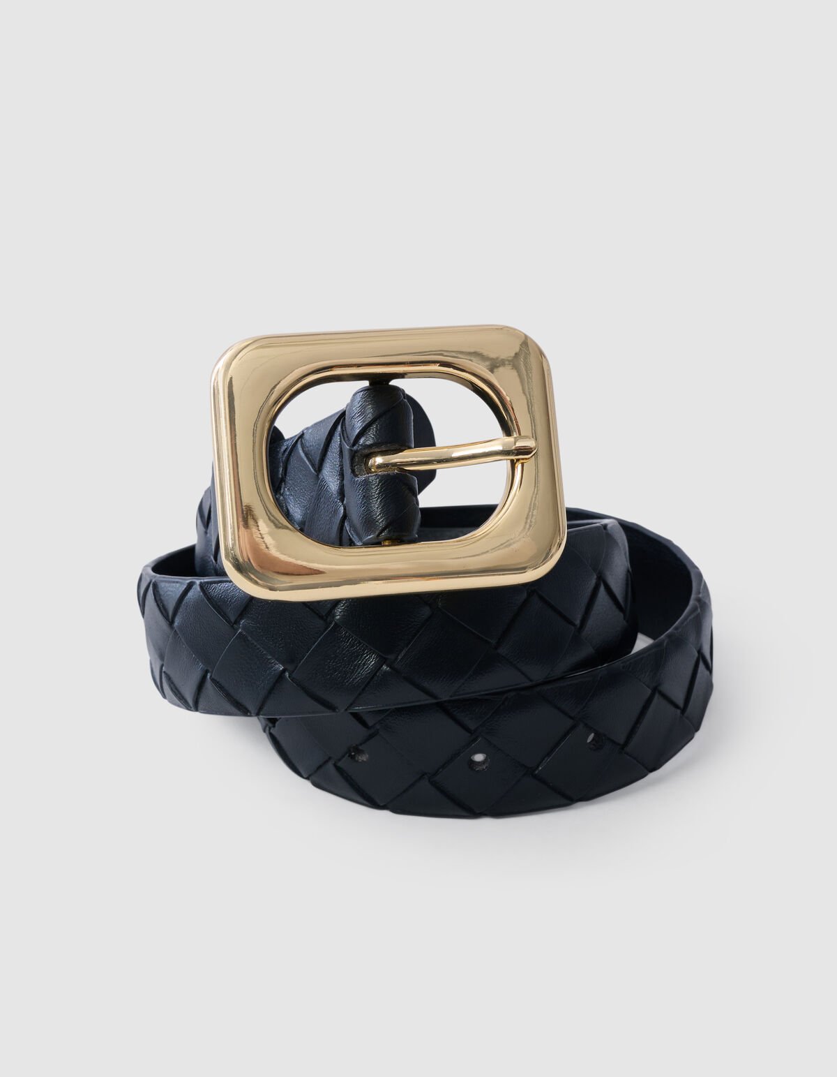 Braided Riem Zwart SHOEBY ACCESSOIRES