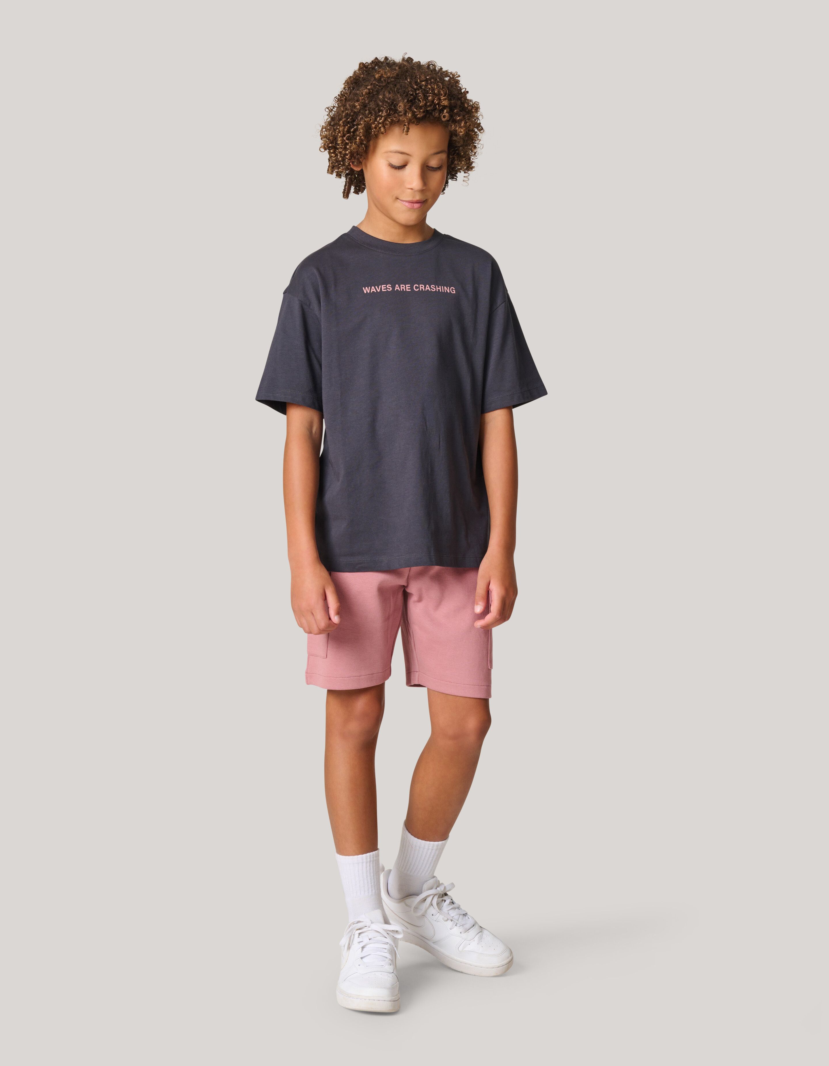 Pique Cargo Short Donkerroze SHOEBY BOYS