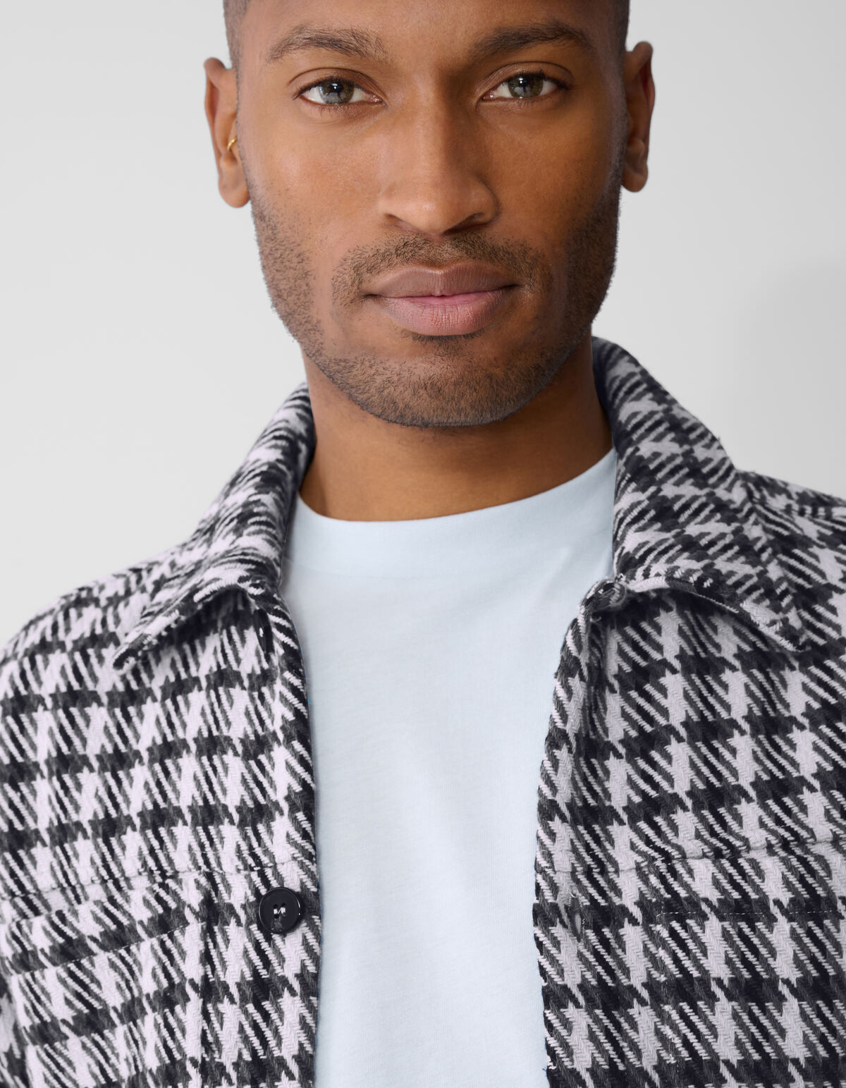 Ruiten Overshirt Blauw/Grijs SHOEBY MEN