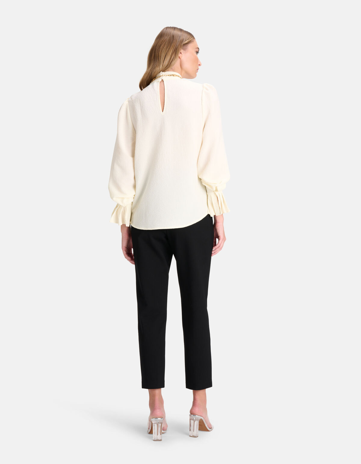 Volumineuze Mouwen Blouse Gebroken Wit By Fred SHOEBY WOMEN