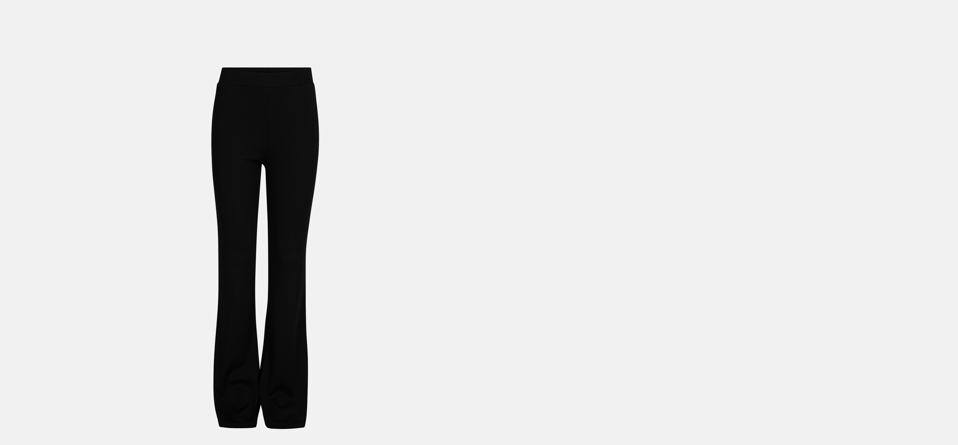 Rib Flared Legging Zwart SHOEBY GIRLS