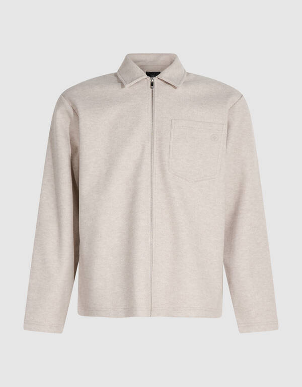 Soft Melange Overshirt Beige SHOEBY MEN