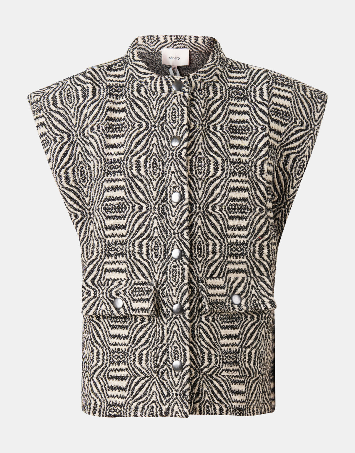 Jacquard Gilet Zwart SHOEBY GIRLS