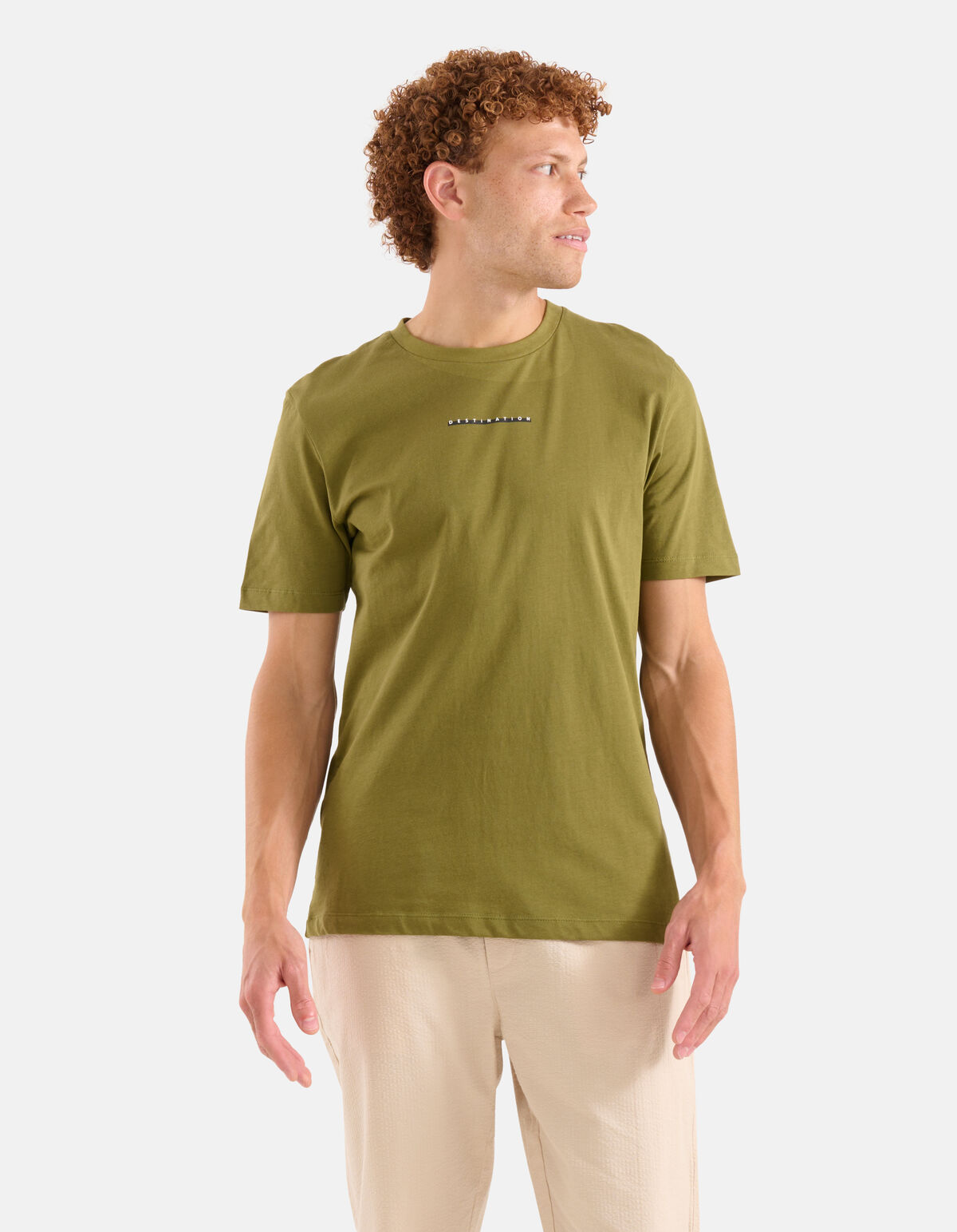 Artwork T-shirt Donkergroen SHOEBY MEN