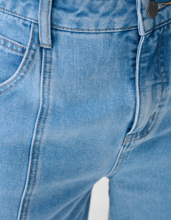 Pleated Baggy Fit Jeans Lichtblauw SHOEBY WOMEN