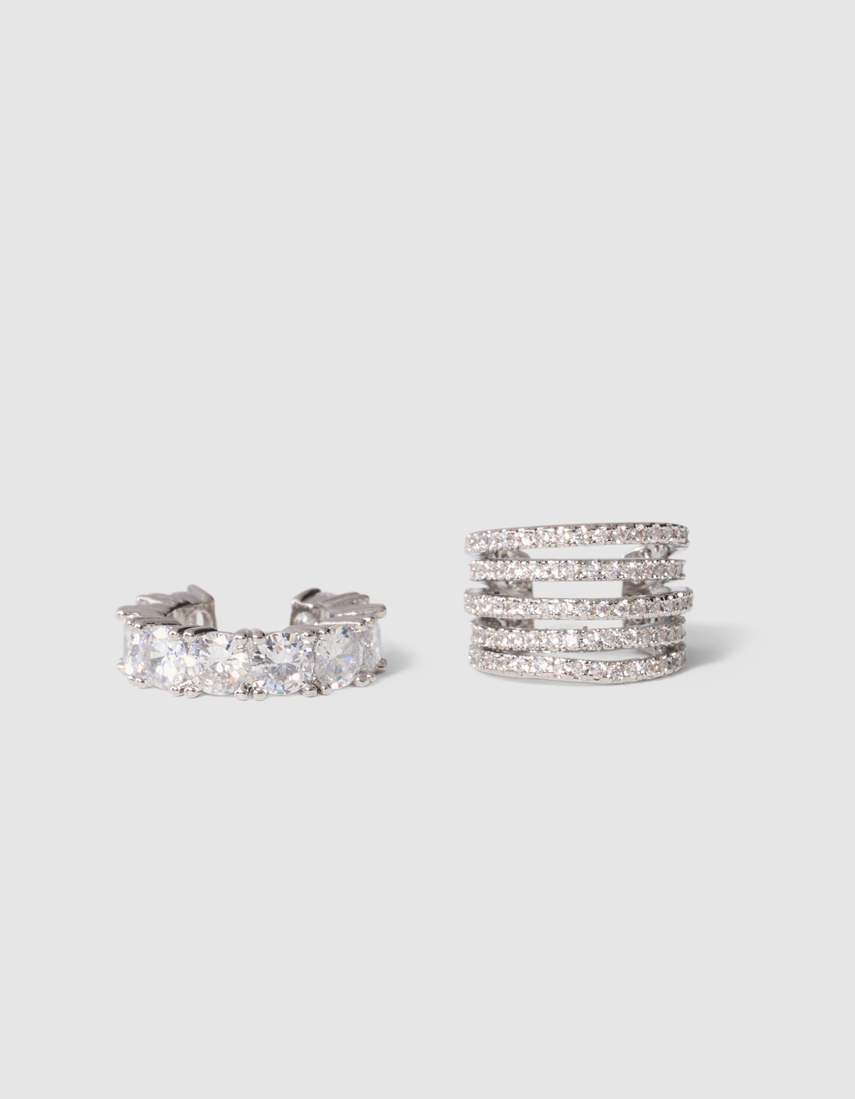Strass Earcuff Set Zilver SHOEBY ACCESSOIRES