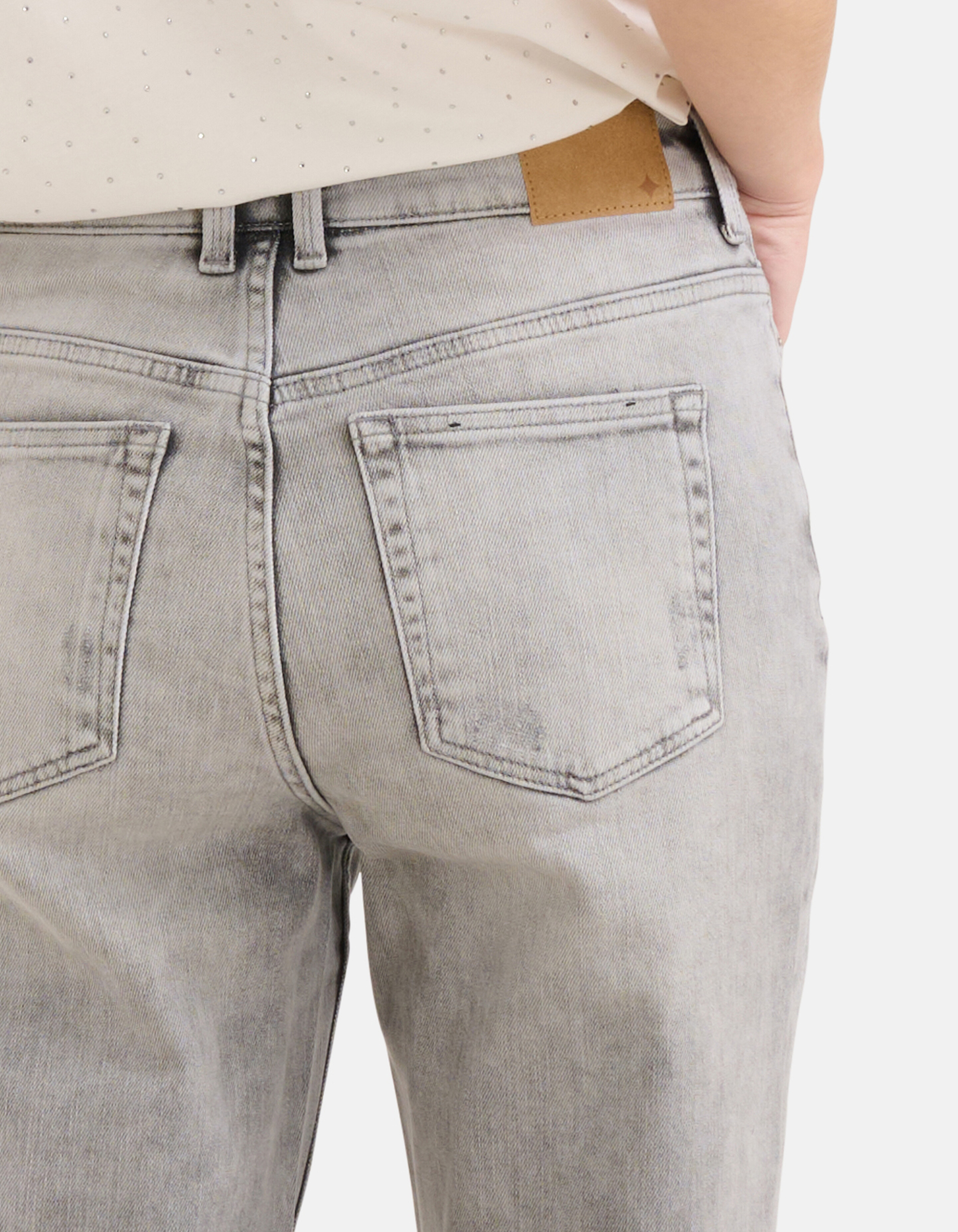 Tapered Fit Jeans Lichtgrijs EKSEPT
