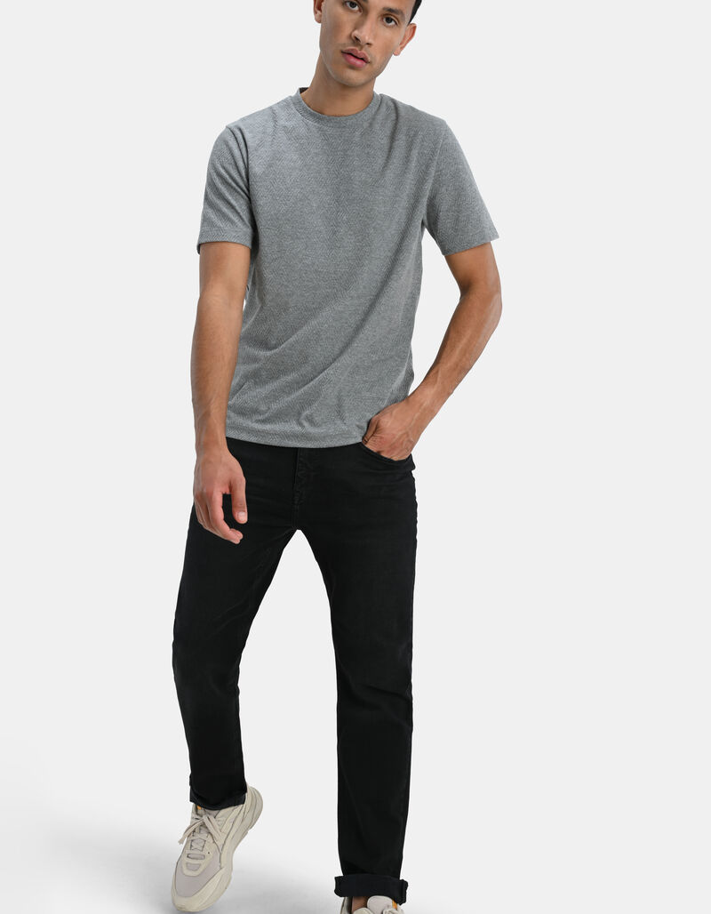 Lewis Straight Washed Black Jeans L34