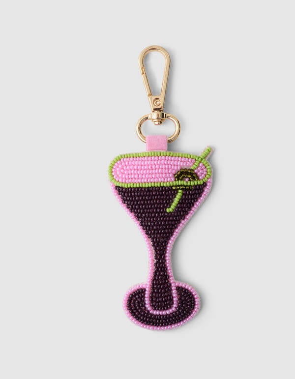 Beaded Cocktail Bagcharm Roze SHOEBY ACCESSOIRES