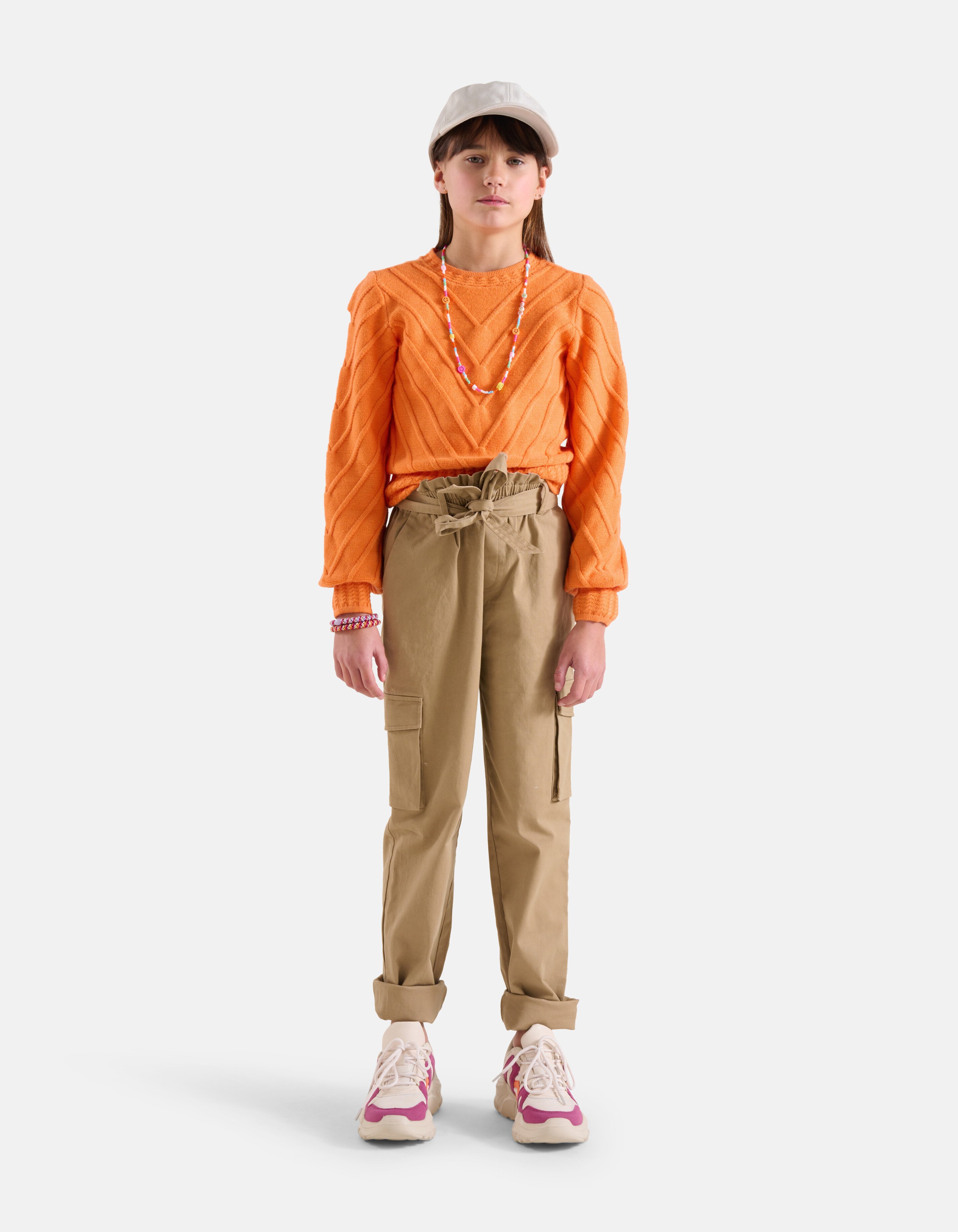 Structuur Trui Oranje SHOEBY GIRLS