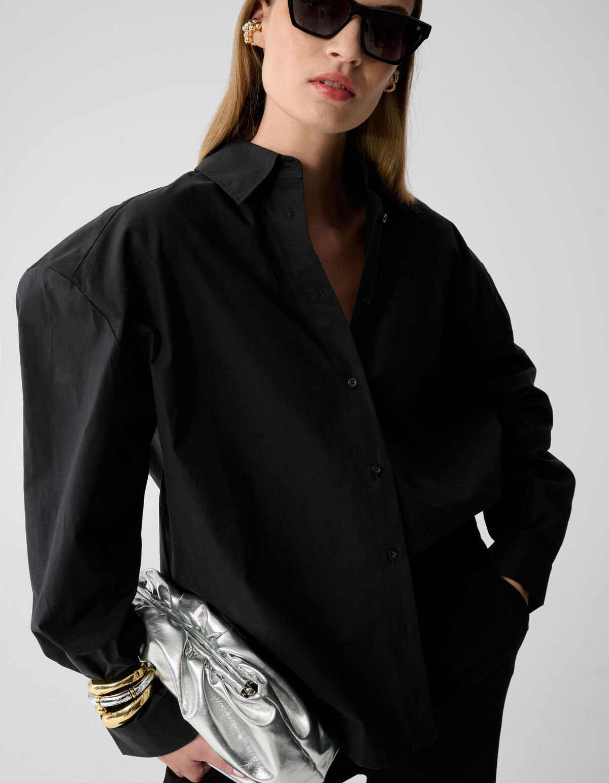 Shoulder Blouse Zwart By Lonneke SHOEBY WOMEN