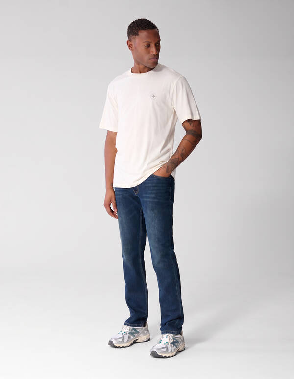 Slim Straight Fit Jeans Donkerblauw L34 SHOEBY MEN