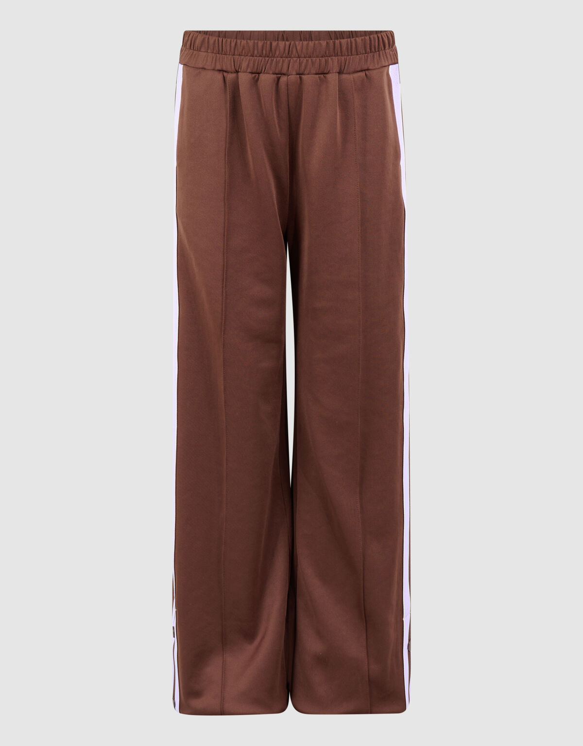 Button Wide Leg Fit Broek Bruin SHOEBY GIRLS