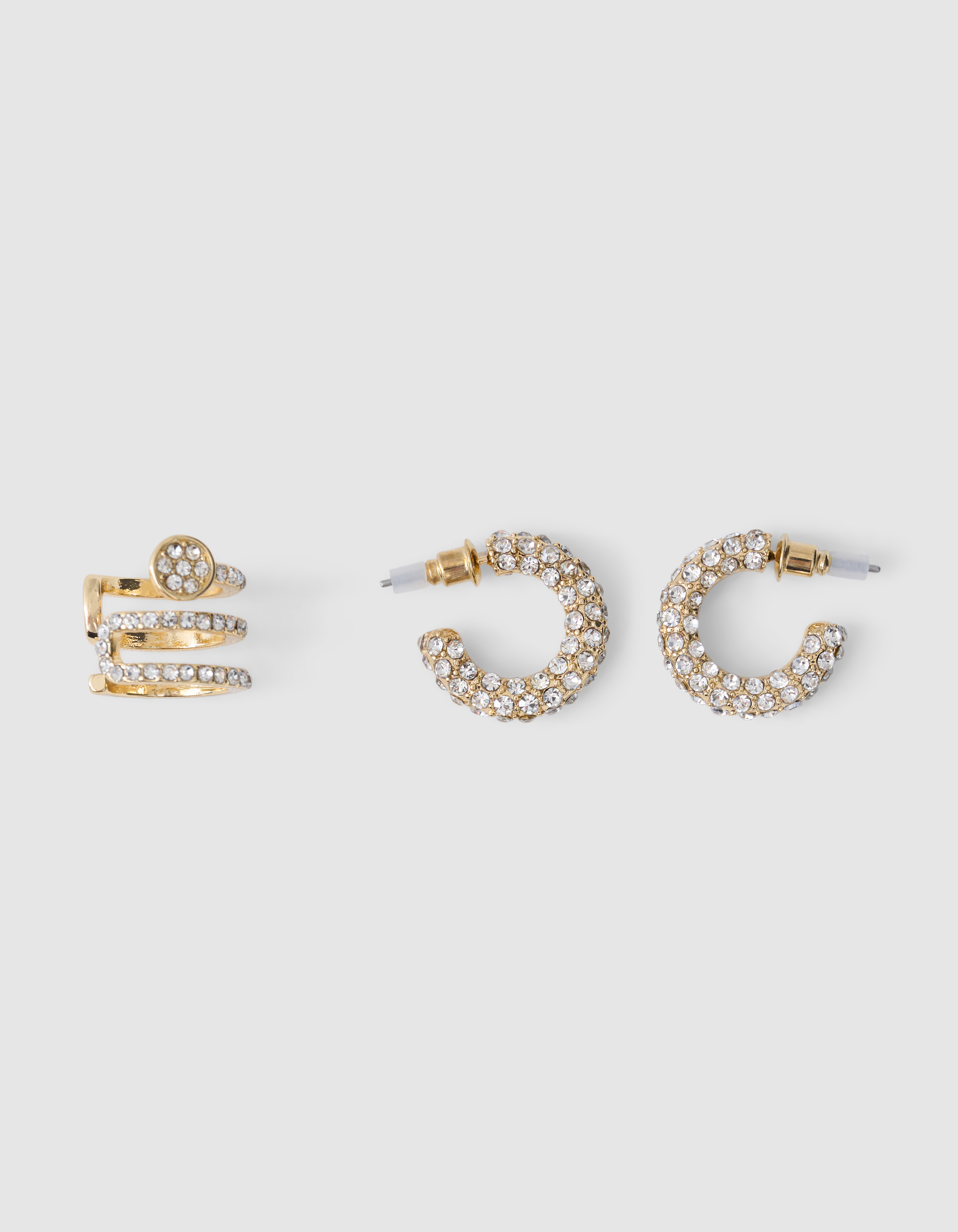 Strass Earcuff Set Goud SHOEBY ACCESSOIRES