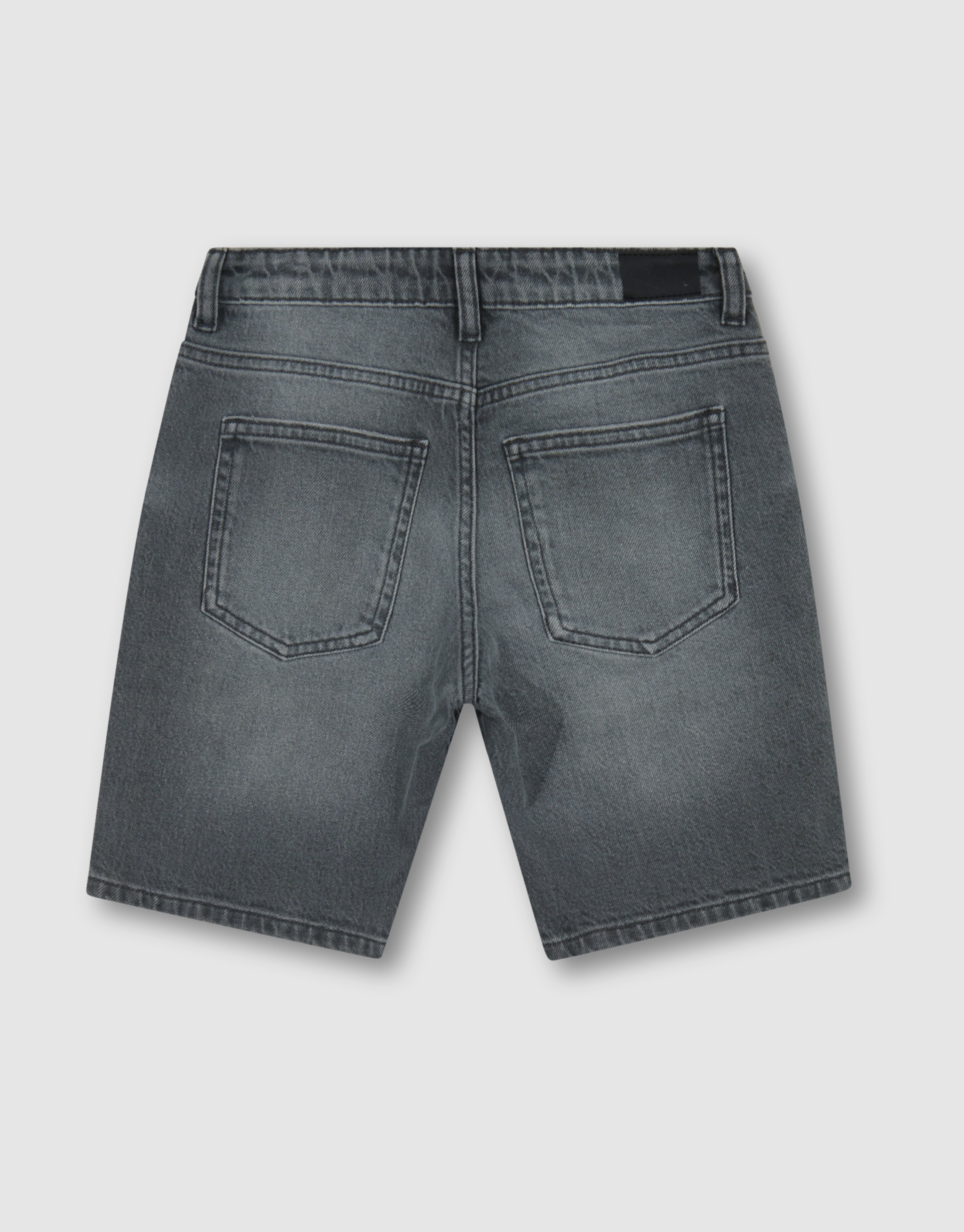 Straight Fit Denim Short Grijs SHOEBY BOYS