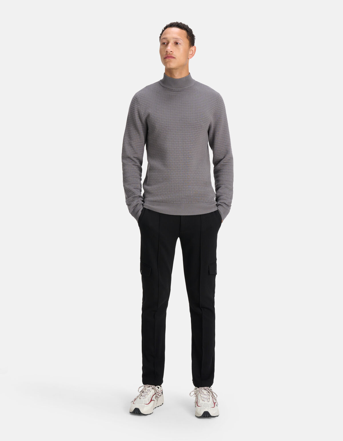 Geblokte Coltrui Grijs SHOEBY MEN