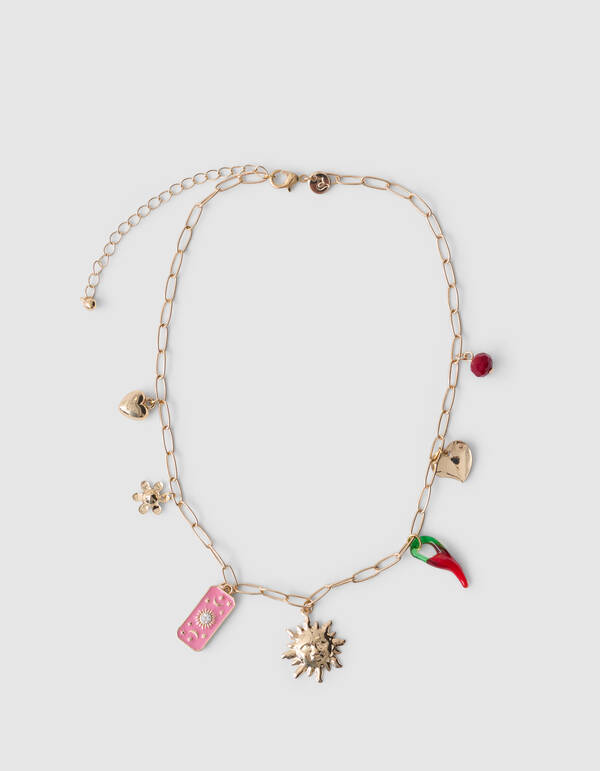 Peper Charm Ketting Goud SHOEBY ACCESSOIRES