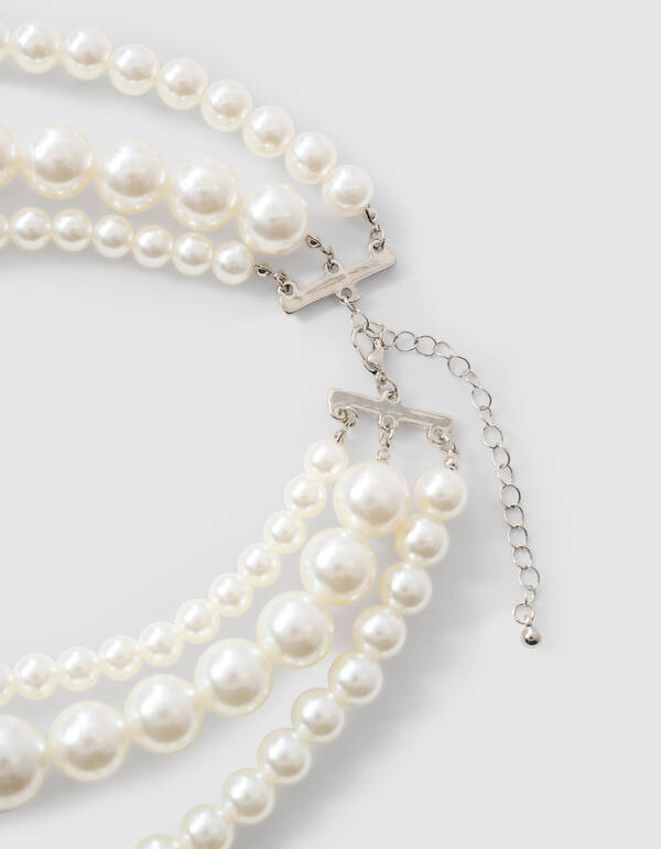 Parel Ketting Gebroken Wit SHOEBY ACCESSOIRES