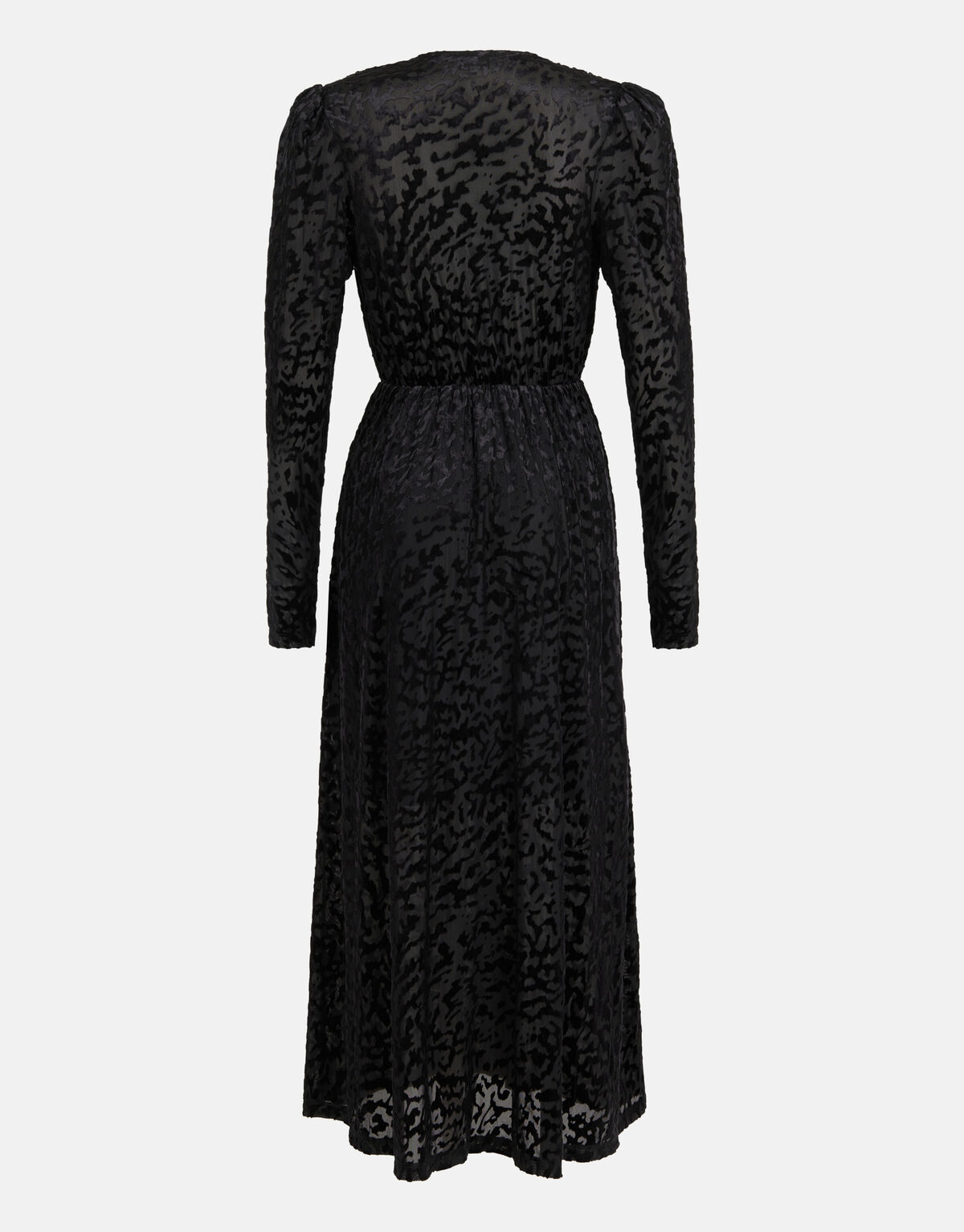 Velvet Print Jurk Zwart SHOEBY WOMEN