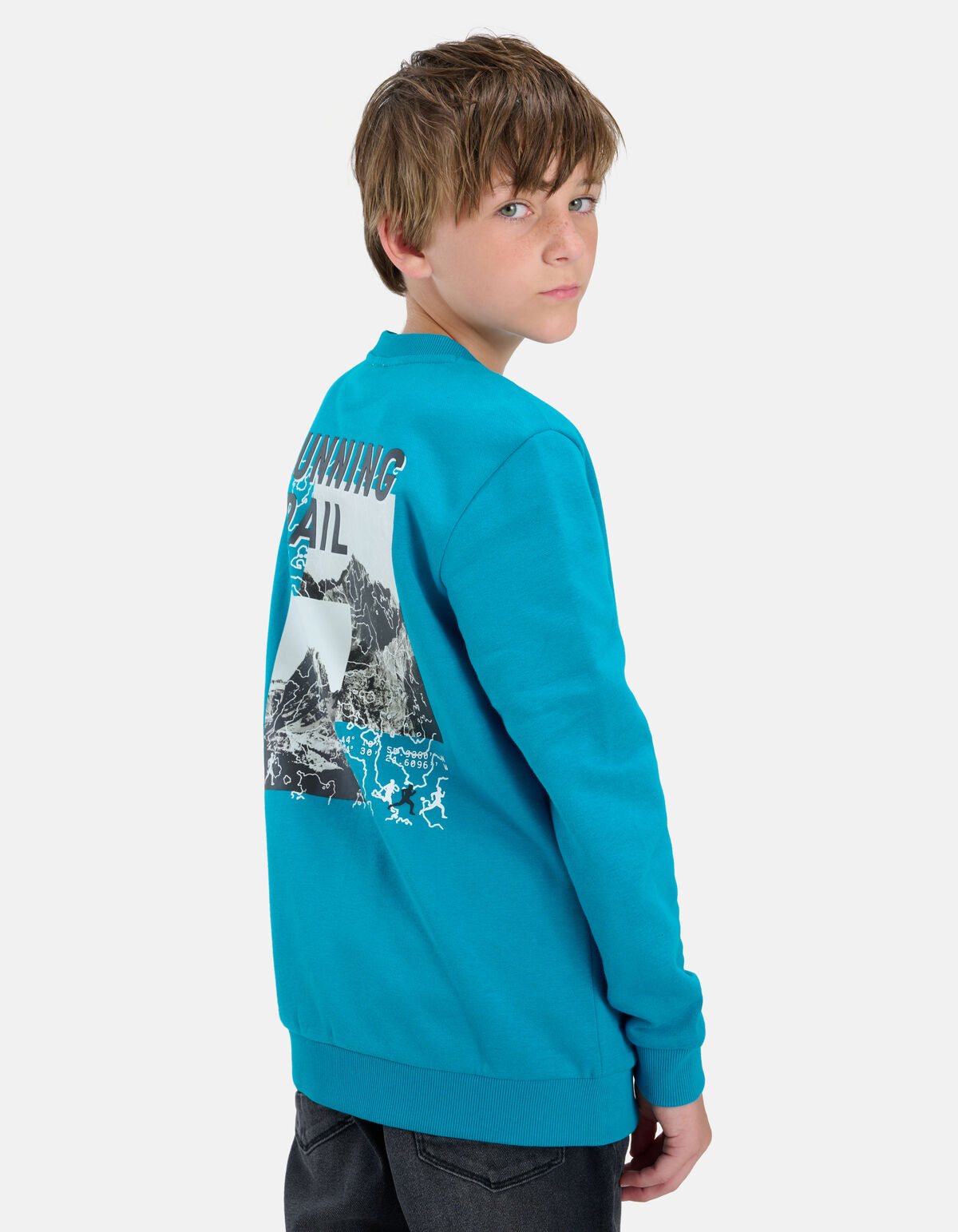 Printed Sweater Blauw SHOEBY BOYS