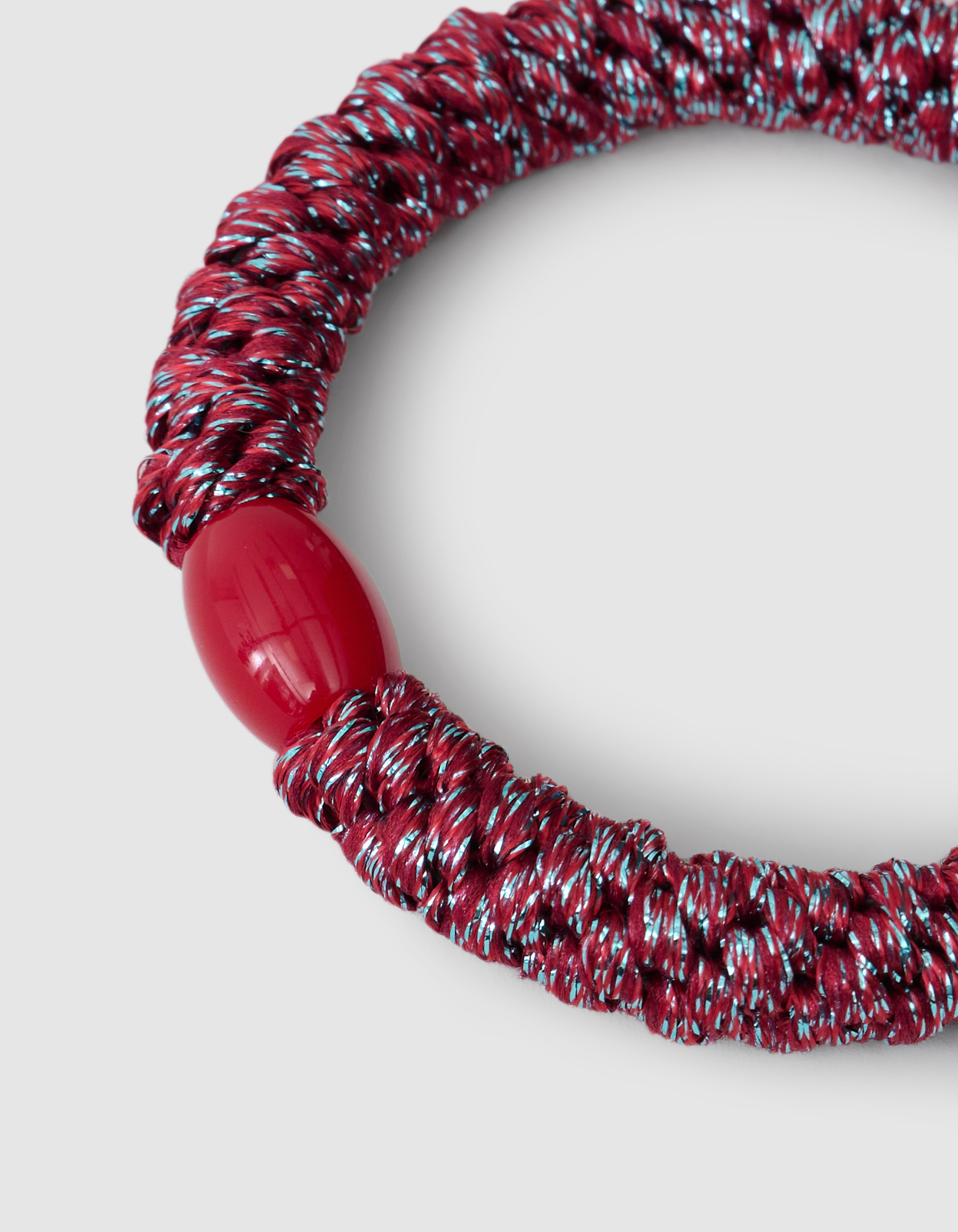 Lurex Haarelastiek Donkerrood SHOEBY ACCESSOIRES