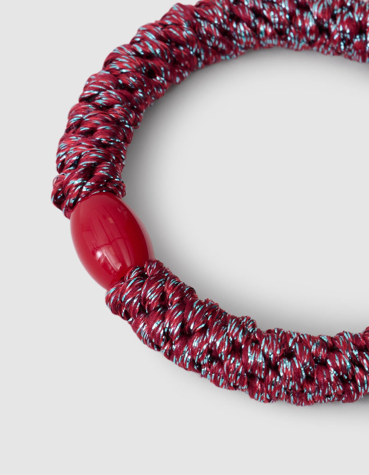 Lurex Haarelastiek Donkerrood SHOEBY ACCESSOIRES