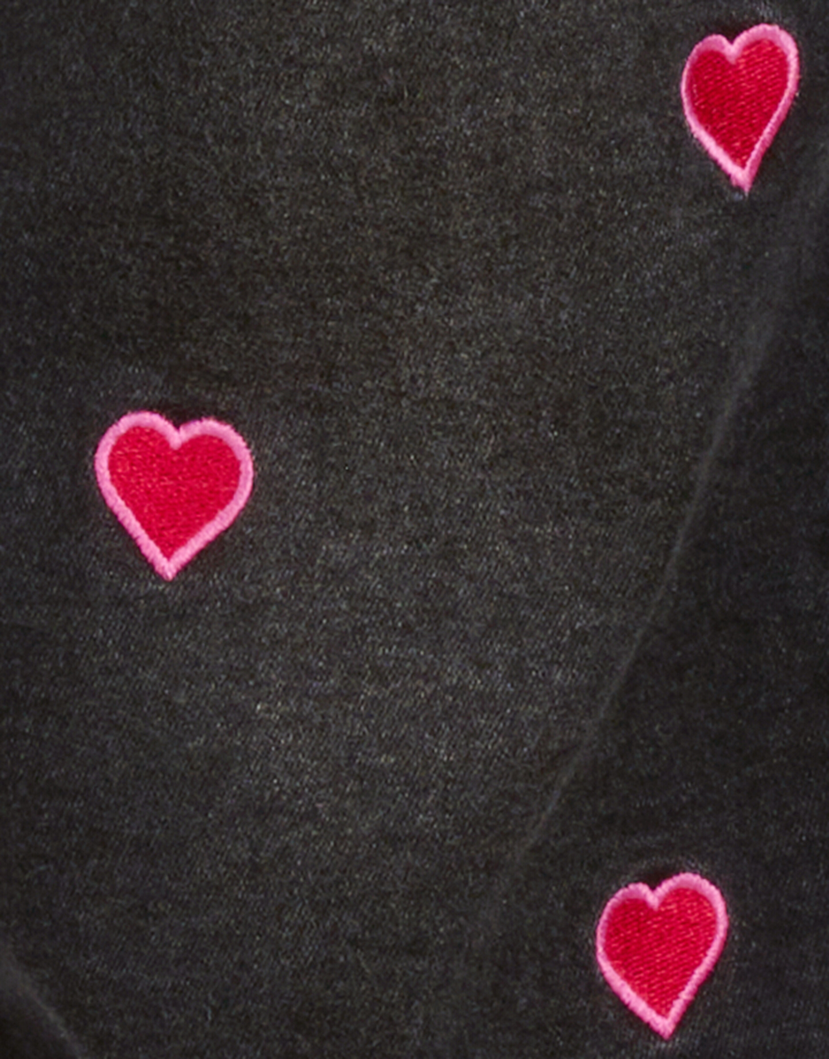Heart Wide Leg Jeans Zwart SHOEBY GIRLS