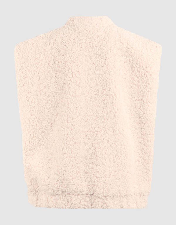 Teddy Gilet Gebroken Wit SHOEBY GIRLS