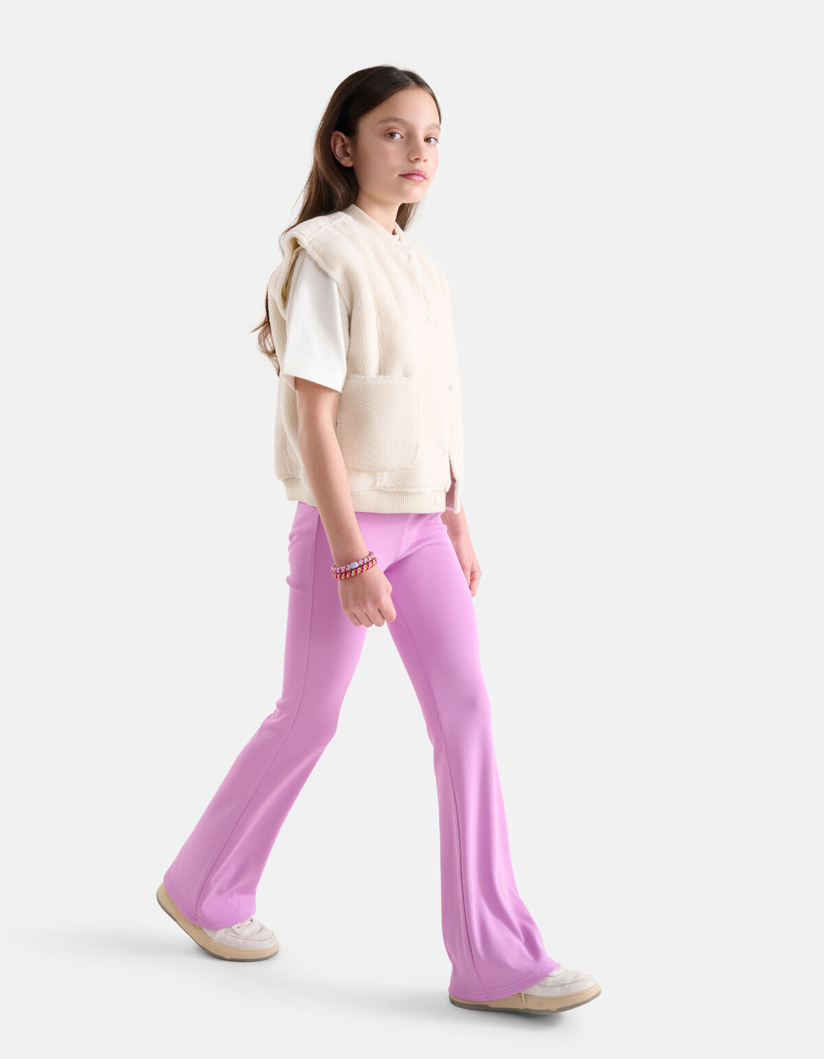 Rib Flared Legging Lichtpaars SHOEBY GIRLS